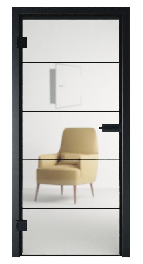 Cubus 1 Glastür mit Motiv matt