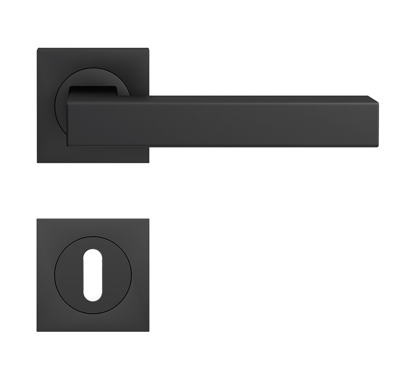 Modell Seattle ER46Q Schwarz eckige Rosettengarnitur