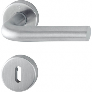 Innentür-Drücker Bonn Edelstahl Rundrosette